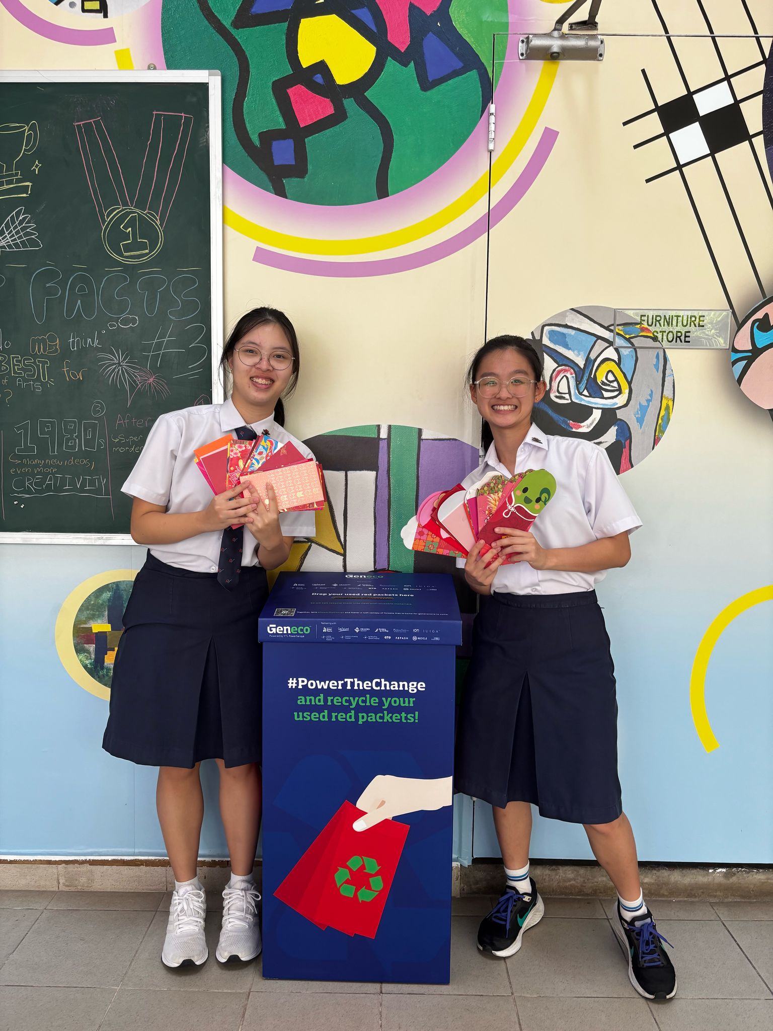 River Valley High School RVHS (placed 11th for Junior College in 2026, placed 6th for Junior College in 2025, placed 2nd for Secondary School Competition in 2025, placed 15th for Secondary School Competition in 2026) participates in Recycle Red! by The Bettering Branch, upholding sustainability and go green efforts in the school