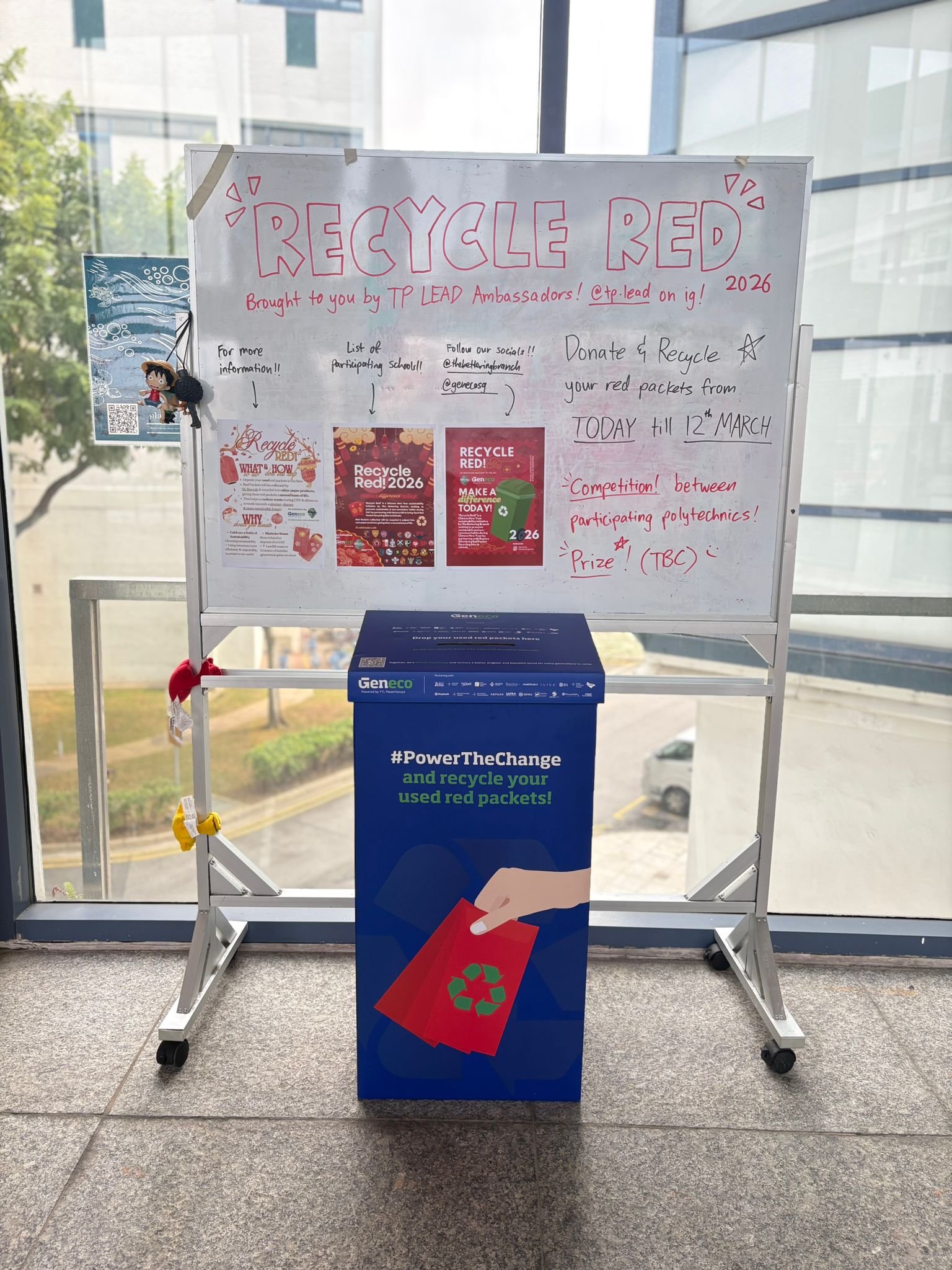 Temasek Polytechnic upholding sustainability and go green efforts in the school by participating in The Bettering Branch's projects