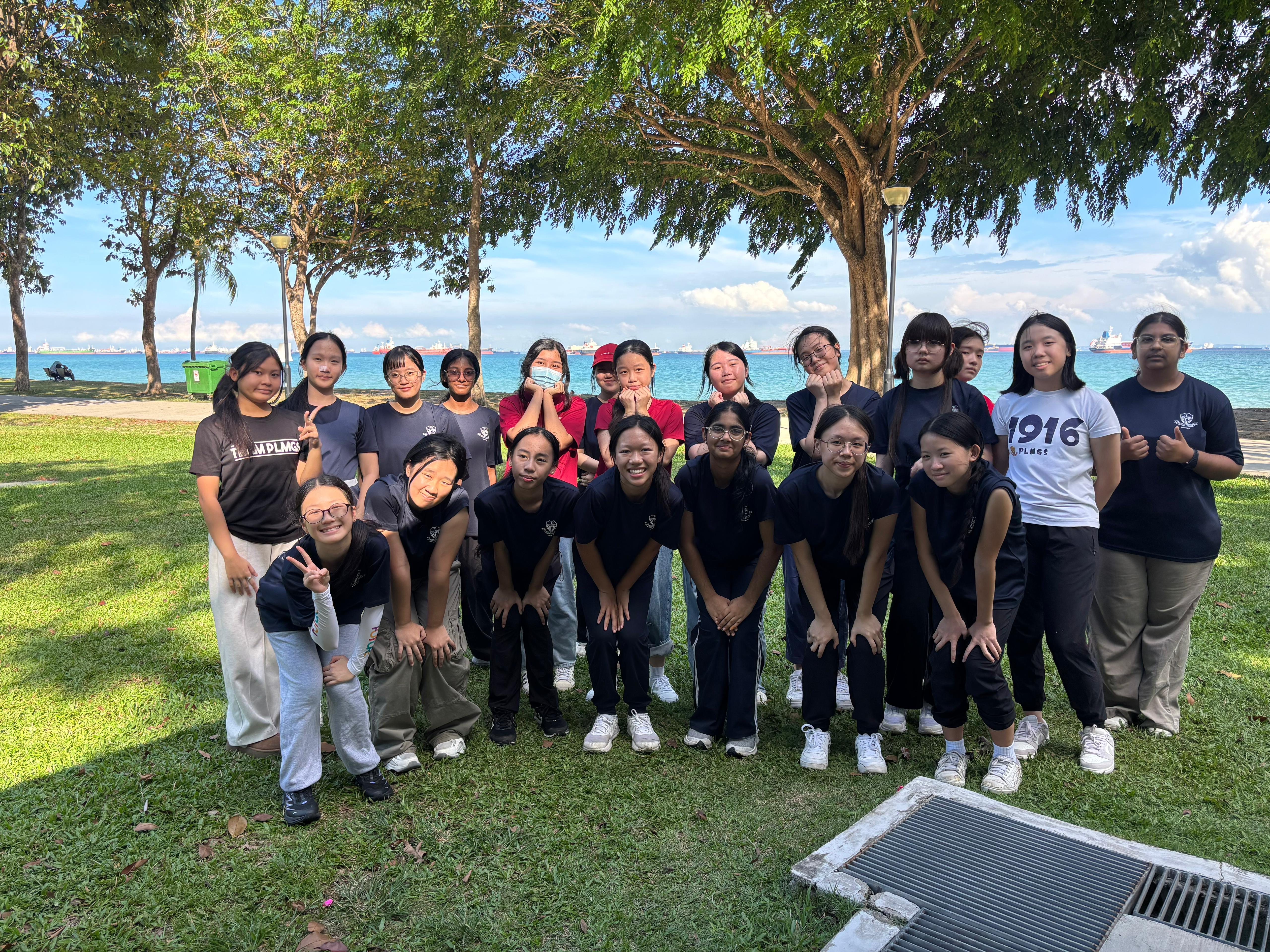 Beach clean-up with students from Paya Lebar Methodist Girls' School